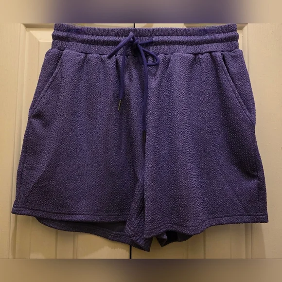 Double Take Full Size Round Neck Short Sleeve and Shorts SET-size Large- NWOT💜 - Picture 6 of 6